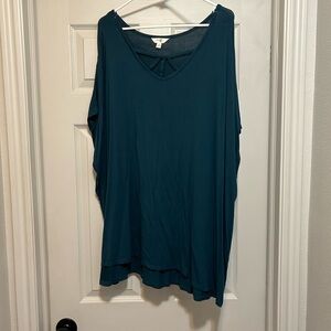Women's Teal Sleeveless Top